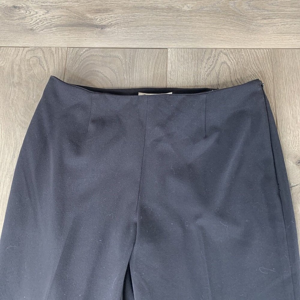 Travel Smith Pants Womens Size 8 Black Slacks Hidden Hip Zip Button Close Pleats - Picture 3 of 8